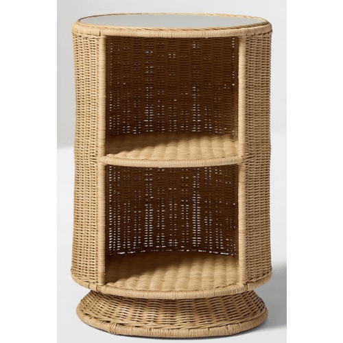 Kids Billie Rattan Storage Side Table