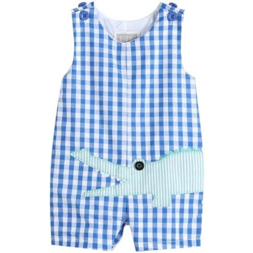 Lil cactus Boys Baby and Toddler Applique Shortall Overalls Romper