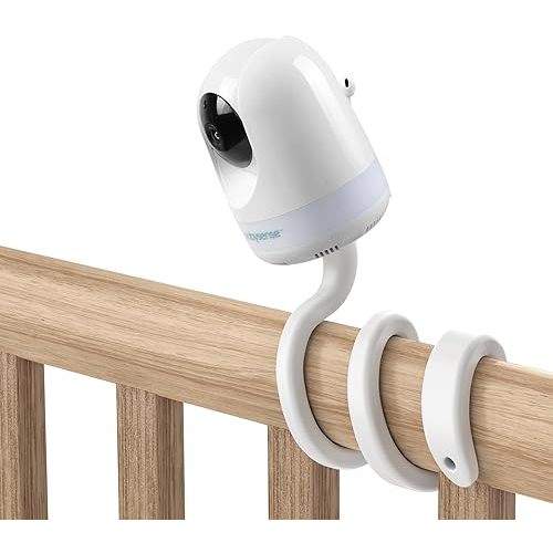 HOLACA Flexible Mount Crib Mount for Babysense Max View Monitor Babysense 5" HD 5.5''1080p Full HD Babysense HD S2/V43/ Video Baby Monitor - Twist Versatile Mounting Kit