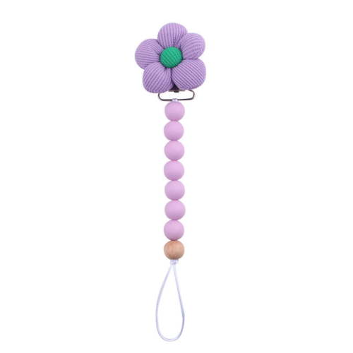 Flower Silicone Pacifier Clips ，Pacifier Holder Clips For Boys And Girls Food Grade Silicone Pacifier Flower Styles & Baby Teethers & Toys