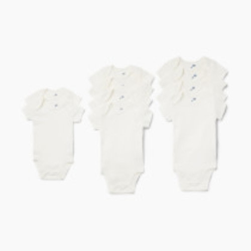 Small Story Grow With Me Short Sleeve Bodysuits (10 Pack) - White, Os