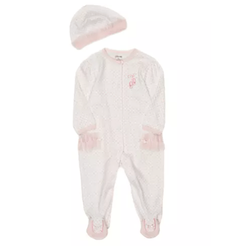 Little Me Newborn Girl Ballerina Footie | Belk