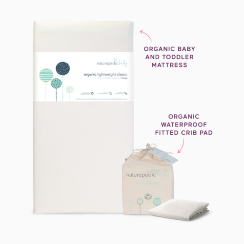 Naturepedic Organic 2-Stage Mattress & Cover Bundle