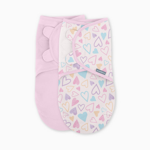 Ingenuity SwaddleMe Original Swaddle (2-Pack) - I Heart You, 0-3 M