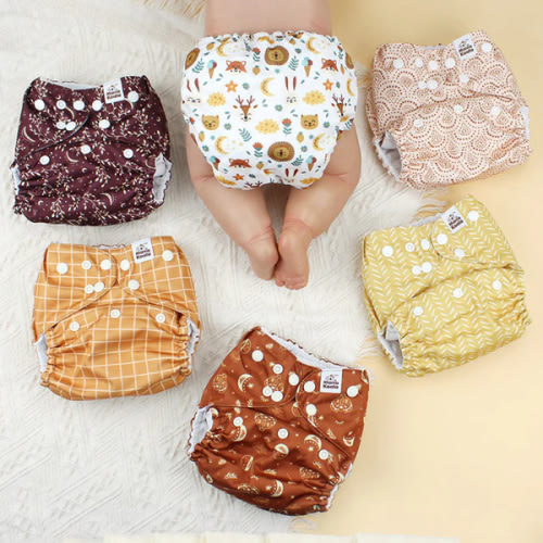 Mama Koala POCKET DIAPER 3.0 WITH INSERTS - 6 PACK(Lucky Colors)