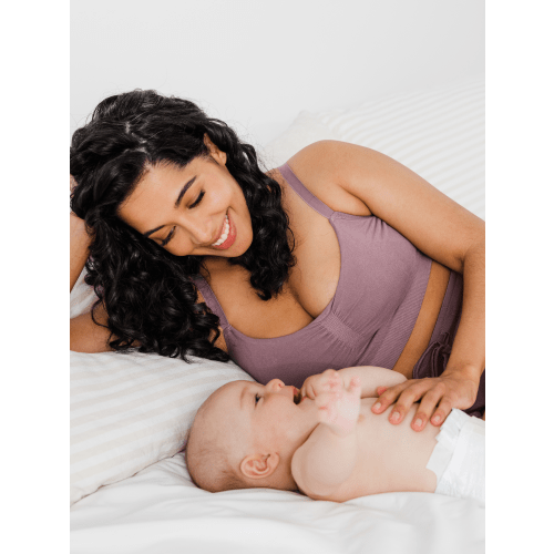 Sublime® Bamboo Hands-Free Pumping Lounge & Sleep Bra | Twilight