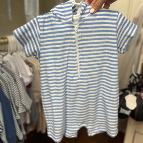 Blue Stripe Cabana. Size: 12-18 month