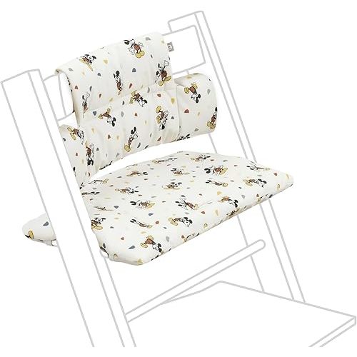 Stokke Tripp Trapp Classic Cushion 2, Mickey Celebration - Pair with Tripp Trapp Chair or High Chair for Support & Comfort - Machine Washable