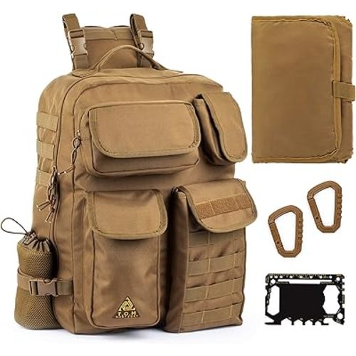 Sling Diaper Bag for Dad; Single-handed Diaper Changing System. Changing Pad and much more included
