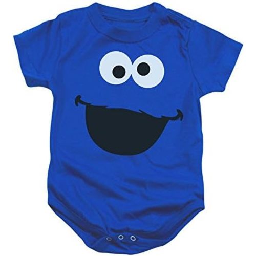 Sesame Street Character Face Infant Baby Boys & Girls Onesie Snapsuit