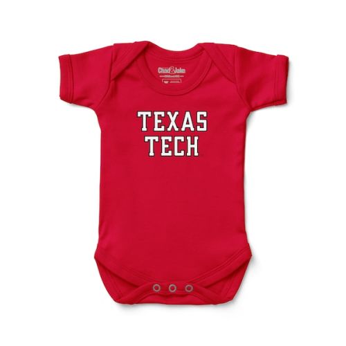 Infant Chad & Jake Red Texas Tech Red Raiders Logo Bodysuit