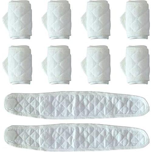 Topwon 10 Pcs Baby Belly Band Newborn Belly Binder Infant Umbilical Cord Band Belly Button Warp Registry Must Haves Gift Cotton