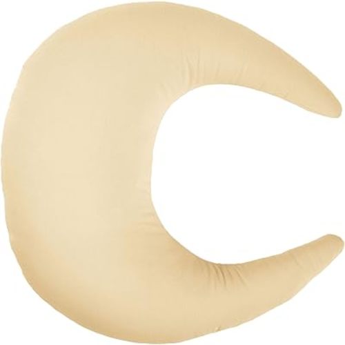 snuggle me Organic Nursing Pillow | Bottle & Breastfeeding Pillow with Organic Cotton Cover & Fiberfill, Machine Washable Feeding Pillow, Newborn Essentials Must Haves (Honey)