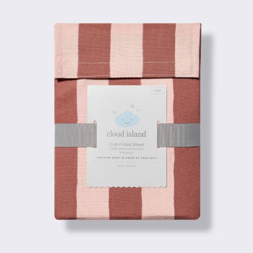 Cotton Fitted Crib Sheet - Warm Stripes - Cloud Island™