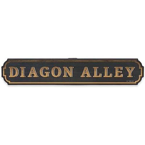 Harry Potter Diagon Alley Horizontal Wood Wall Decor - Fun Harry Potter Sign for Bedroom or Movie Room