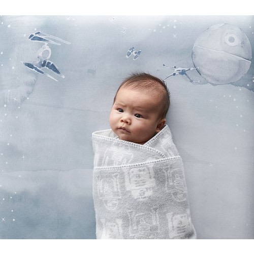 Star Wars™ Picture Perfect Death Star™ Organic Crib Fitted Sheet - Individual