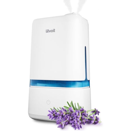 LEVOIT 4L Humidifiers for Bedroom Large Room & Essential Oil Diffuser, Quiet Cool Mist for Home, Baby and Plants, Last up to 40Hours, Dual 360° Rotation Nozzles, Handle Design, Auto Shut Off, Blue - Blue+White - Classic 200