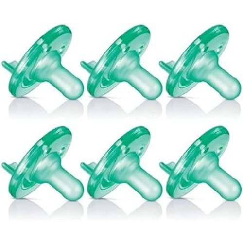 Philips Avent Soothie Pacifier, 0-3 Months, Green - 6 Pack