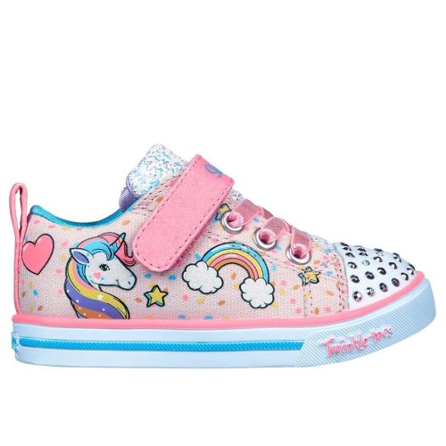 Skechers Unisex-Child Twinkle Toes Sparkle Lite-Unicorn Craze Sneaker