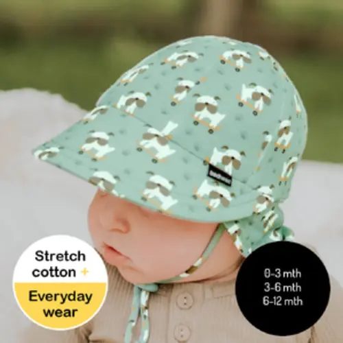 Legionnaire Flap Sun Hat - Ollie - 37cm / 0-3 months / XXS