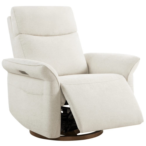 CHITA - Vinca Power Swivel Nursery Glider Recliner with Power Lumbar & Headrest