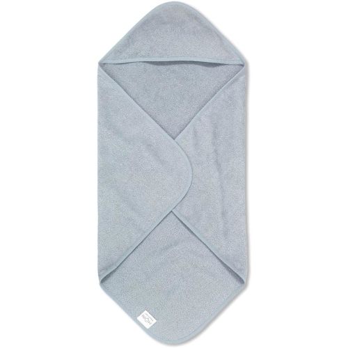 MORI Baby Hooded Bath Towel in Blue for Infants - Unisex Soft Sheet - Absorbent Cloth for Boys and Girls - 30 x 30”