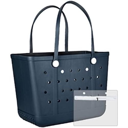 Beach Tote Bag for Women, Rubber Beach Bag Waterproof Sandproof, Extra Large EVA Tote Bag Boat Bag