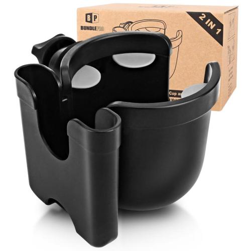 Universal Stroller Cup Holder with Mobile Phone Case, 2-in-1 - TikTok Shop