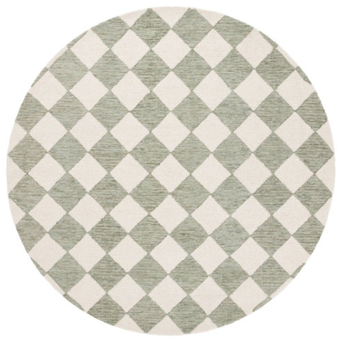 Safavieh Ebony Hand Tufted Wool Pile Checkered Rug & Reviews | Wayfair