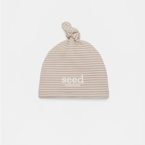 Core Logo Knot Hat | Sand Stripe | Seed Heritage
