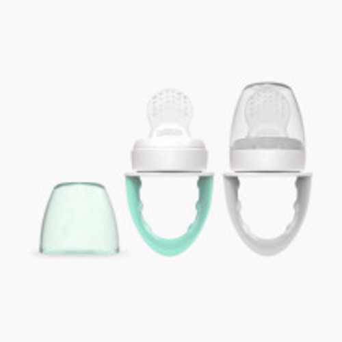 Dr. Brown's Fresh Firsts Silicone Feeder - Mint & Gray