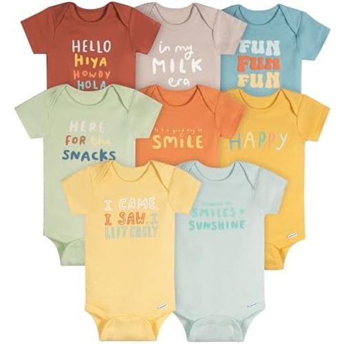 Onesies Brand unisex-baby 8-pack Short Sleeve Mix & Match Bodysuits