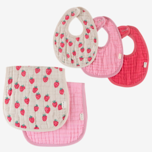 Itzy Ritzy Feeding Bundle - Strawberries & Cream