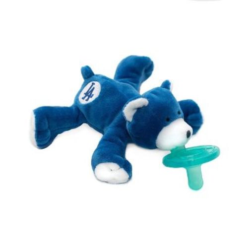Wubbanub Mlb Pacifier - Los Angeles Dodgers Bear
