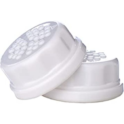 Lifefactory Flat Caps 2-Pack for 4-Ounce and 9-Ounce BPA-Free Glass Baby Bottles, White