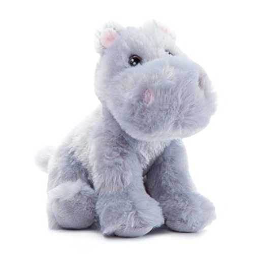The Petting Zoo Hippo Stuffed Animal Plushie, Gifts for Kids, Wild Onez Babiez Zoo Animals, Hippo Plush Toy 6 inches