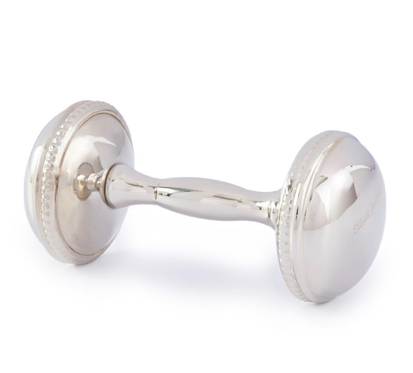 Silver Baby Rattle