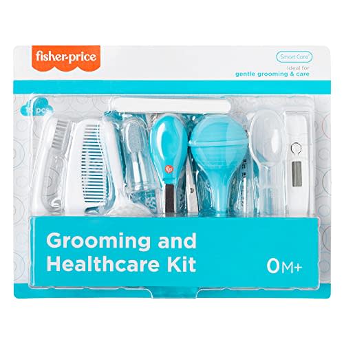 Smart Care Fisher-Price 16-Piece Baby Grooming & Healthcare Kit, Newborn Essentials Gift Set, Baby Care Kit