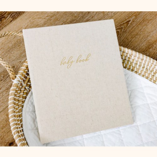 First Year Baby Memory Book - Sand