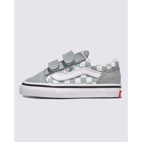Toddler Old Skool V Checkerboard Shoe in Pure Grey | Vans