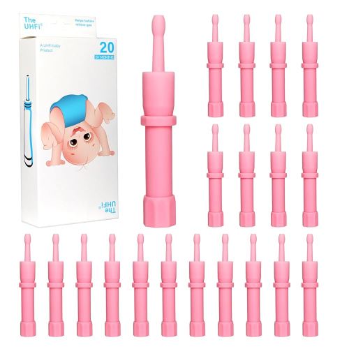 Gas and Colic Reliever for Babies, Baby Gas Colic Relief, Natural Solution for Baby Colic and Gas Relief, 100% Safe & Effective Instant Constipation Relief for Babies, 20 Count (Pink)