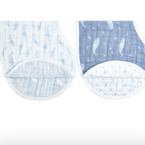 Oceanic Organic Cotton Burpy Bibs 2pk | aden + anais