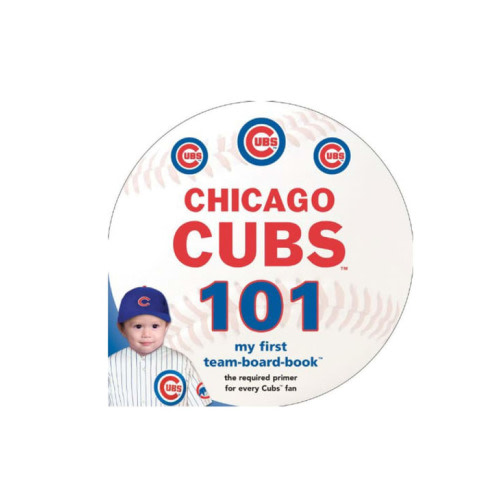 Chicago Cubs White 101: My First Text Children's Book - 77480010