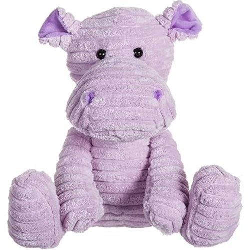 Apricot Lamb Toys Plush Corduroy Hippo Stuffed Animal Soft Cuddly Perfect for Child（Corduroy Hippo, 9 Inches）