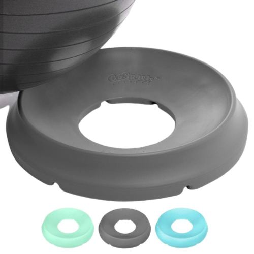 GoSports Yoga Ball Base for Fitness Balls - Charcoal, Green, or Blue -Hub 360 Universal Stability Stand