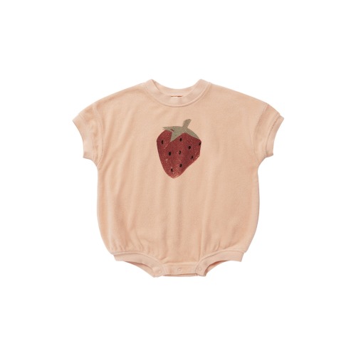 Baby Noah Strawberry Graphic Romper, 6-12M, ApricotApricot
