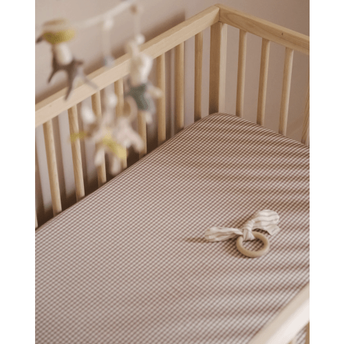 Gingham Crib Sheet