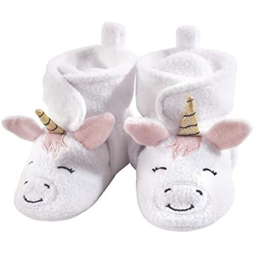 Hudson Baby Unisex-Child Cozy Fleece Booties Winter Accessory Set