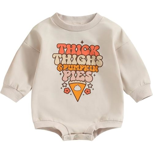 Baby Halloween Outfit Boy Girl Pumpkin Patch Sweatshirt Romper Sweater Shirt Cute Newborn Toddler Clothes