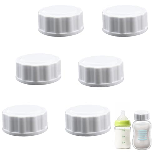 Philips Avent Bottle Caps 6-Pack – Leak-Proof Replacement Lids for Avent Wide-Neck Baby Bottles